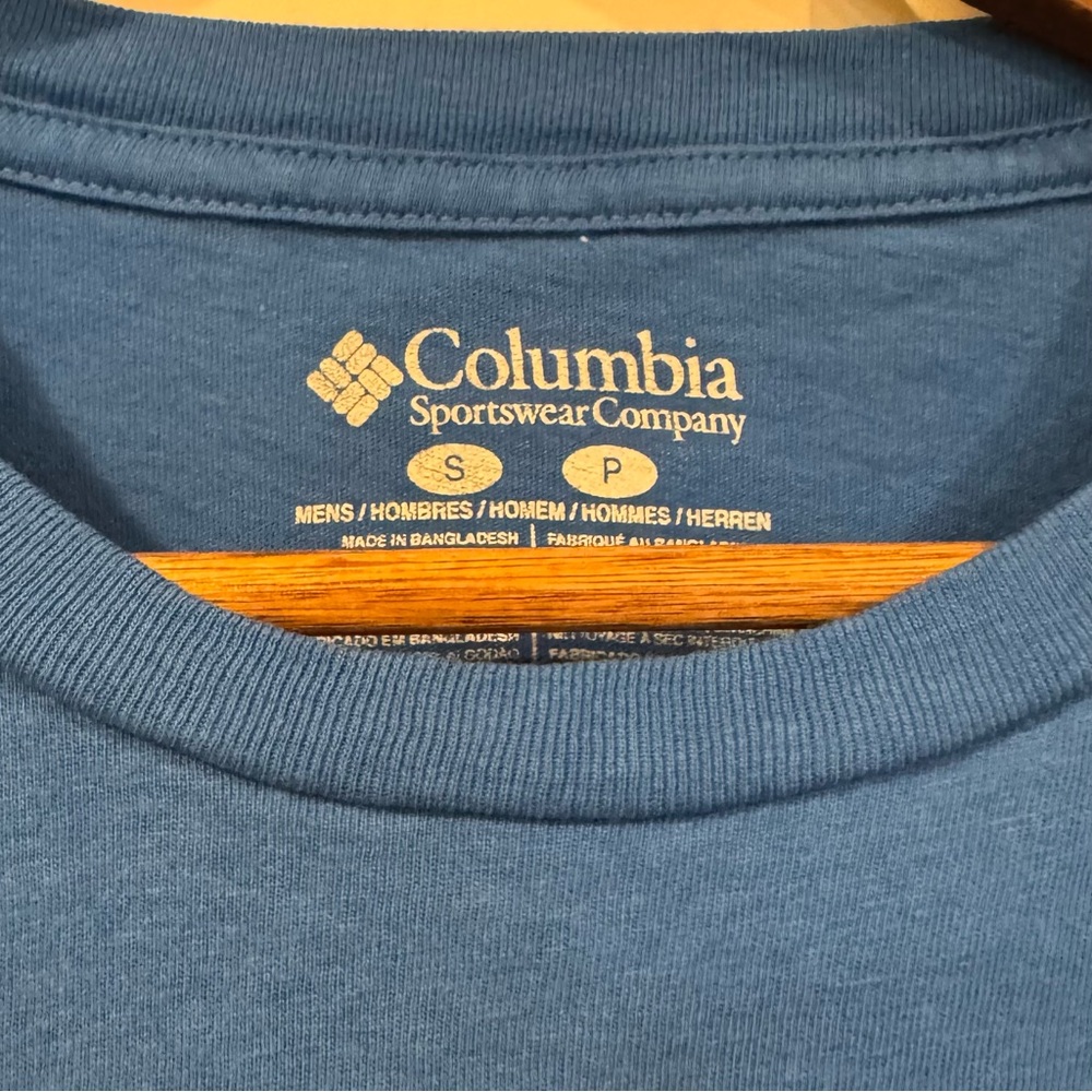 Columbia Men's Vibrant Blue Short Sleeve Tee - Picture 2 of 3
